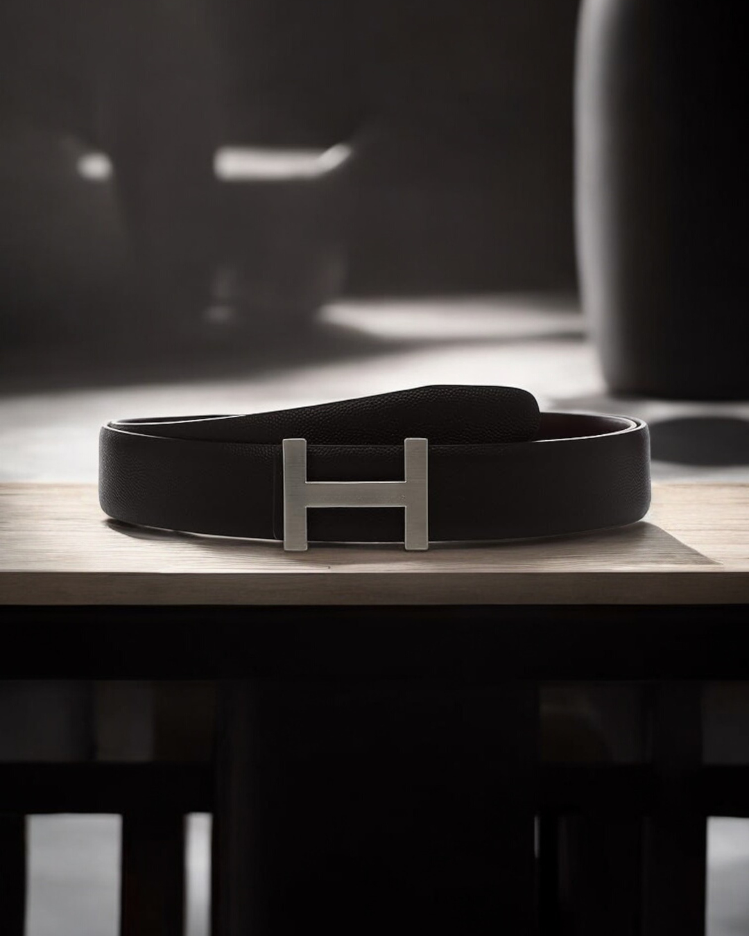 Premium H Silver Belt