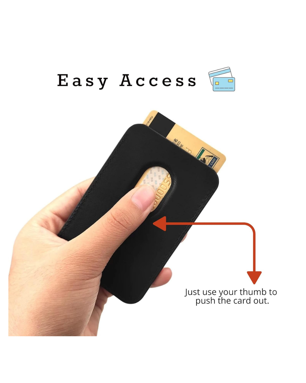 GripMate™ – Slim MagSafe Vegan Leather Wallet