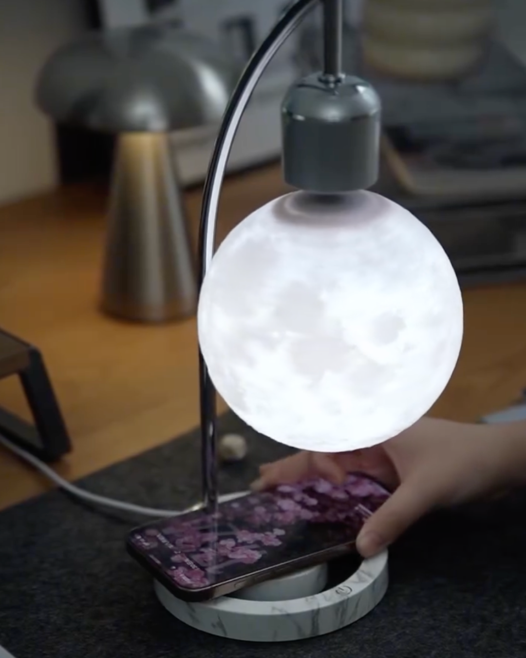 Wireless Levitating Moon Lamp
