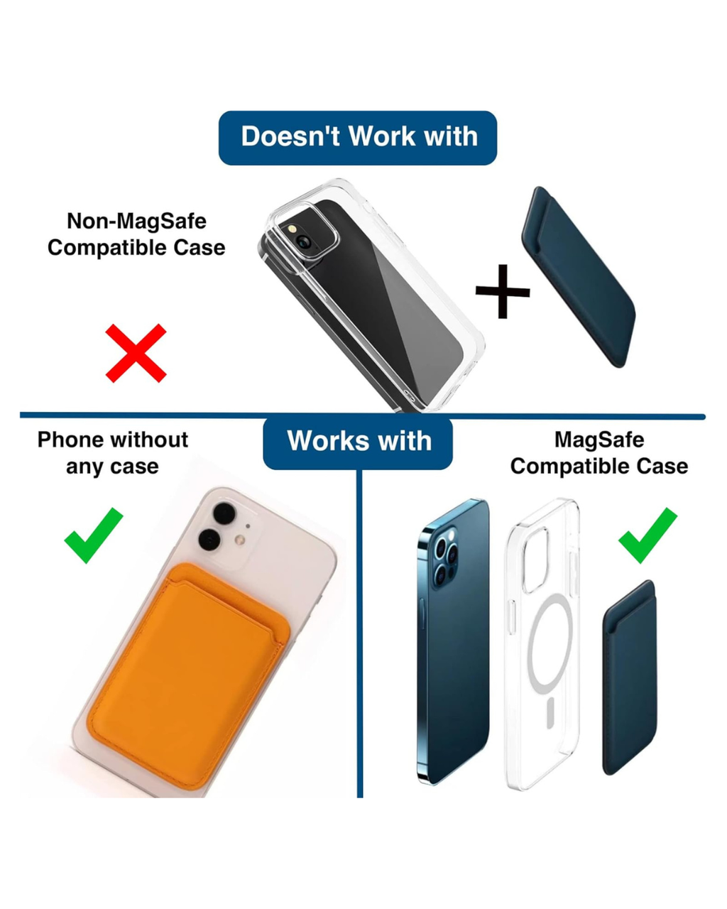 GripMate™ – Slim MagSafe Vegan Leather Wallet