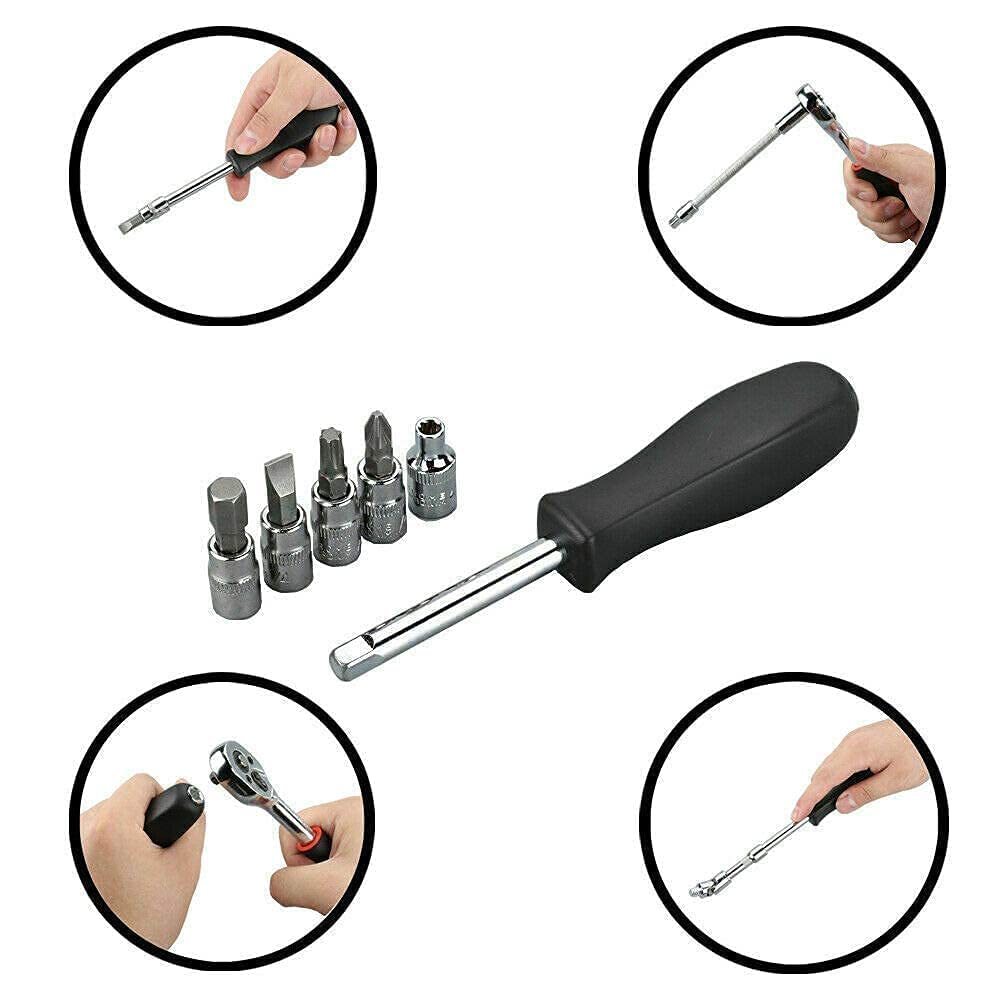 TorqueMaster™ 46-in-1 Ratchet Socket Tool Kit