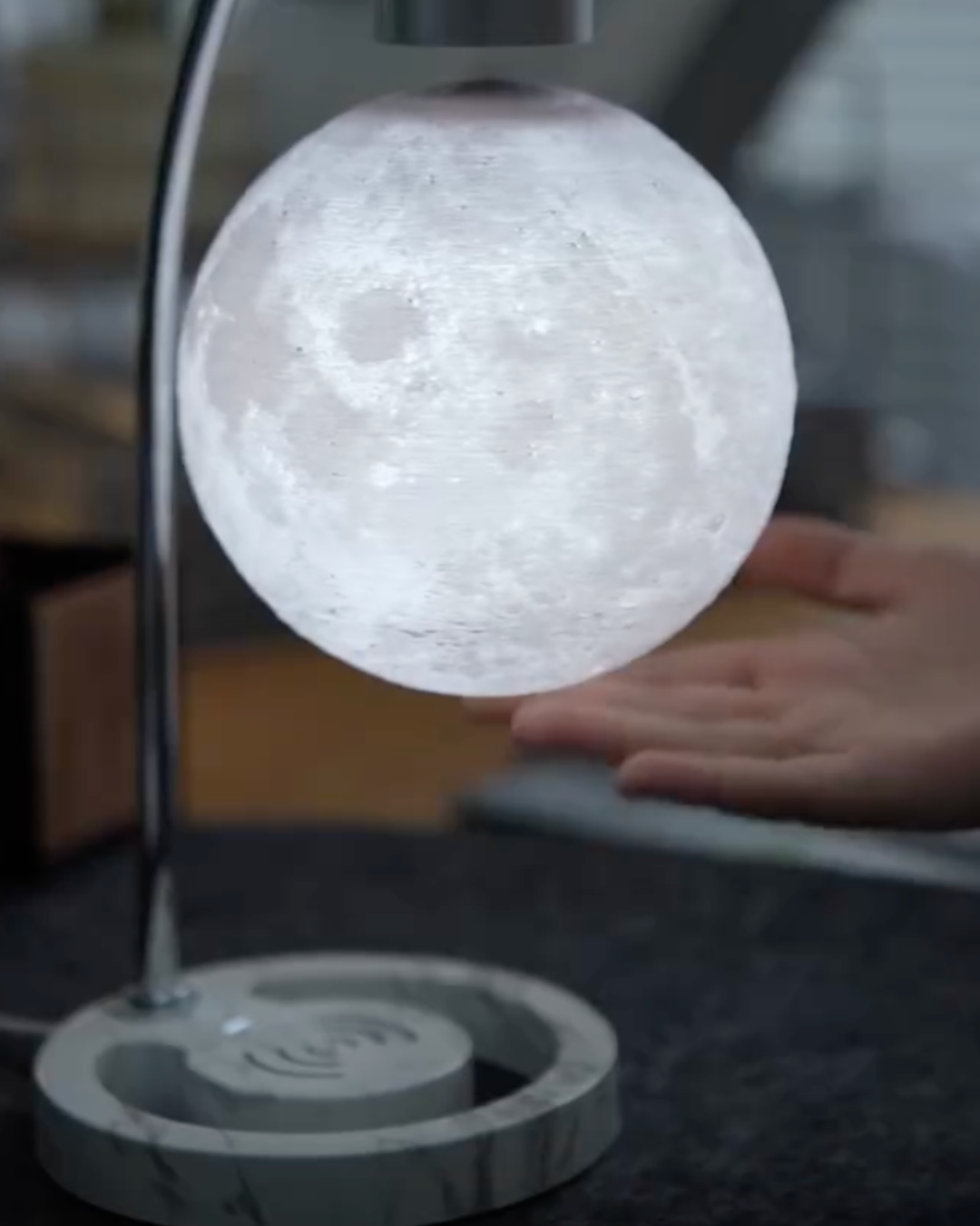 Wireless Levitating Moon Lamp