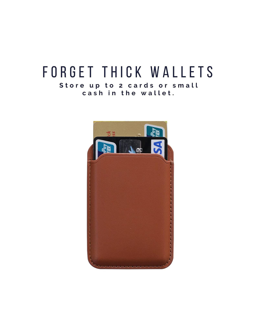 GripMate™ – Slim MagSafe Vegan Leather Wallet