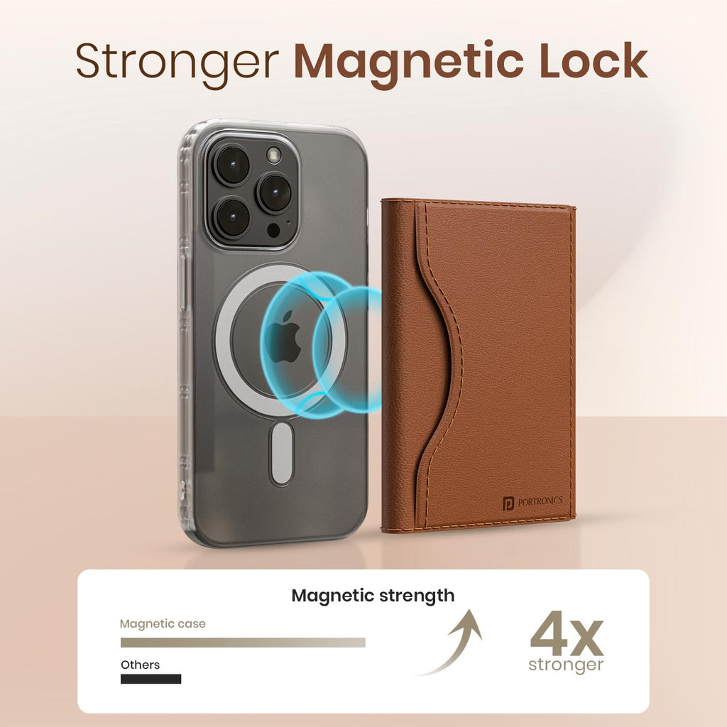 MagFold™ Trifold Magnetic Wallet Stand