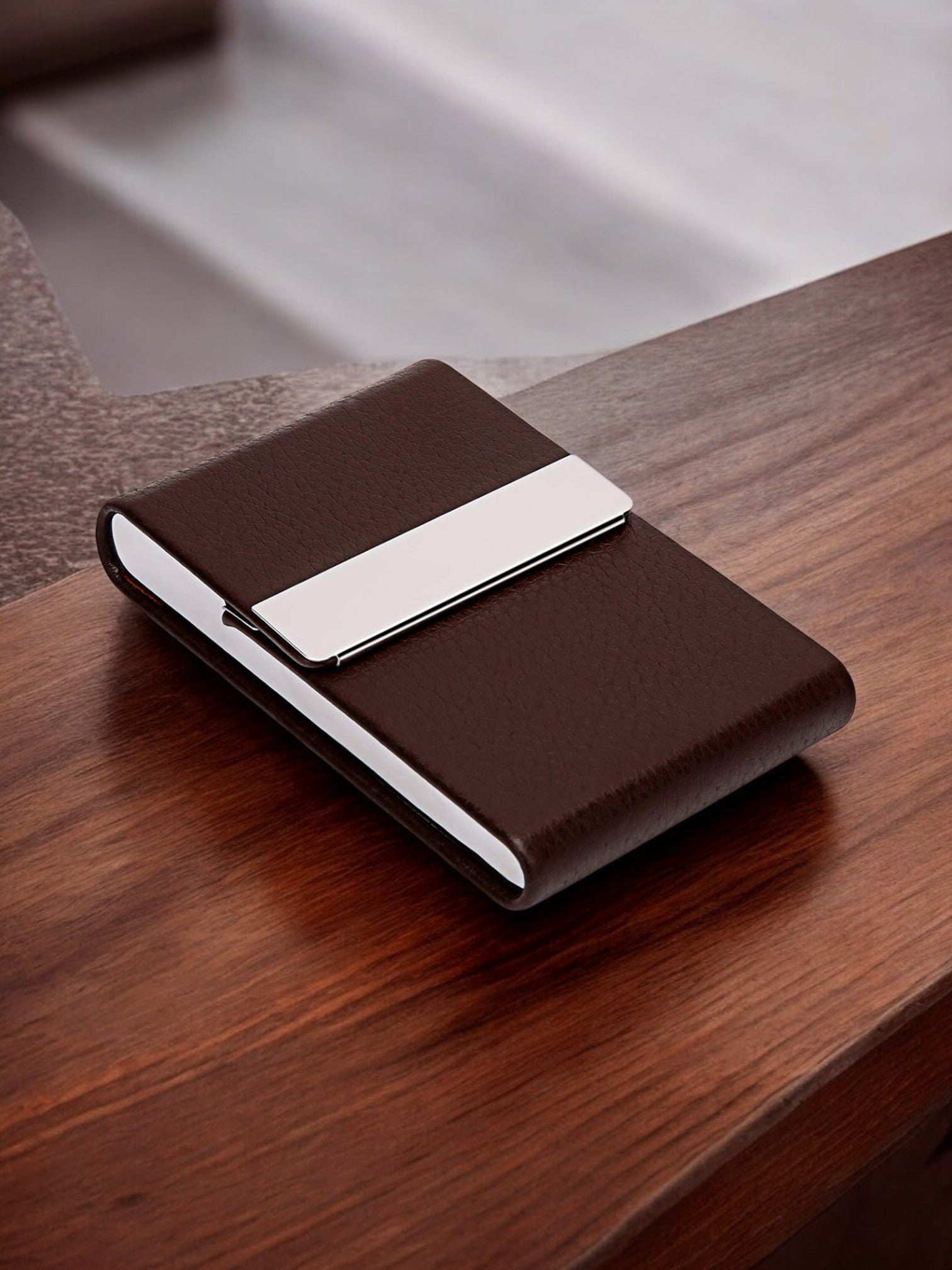 Brown Leather Card Holder