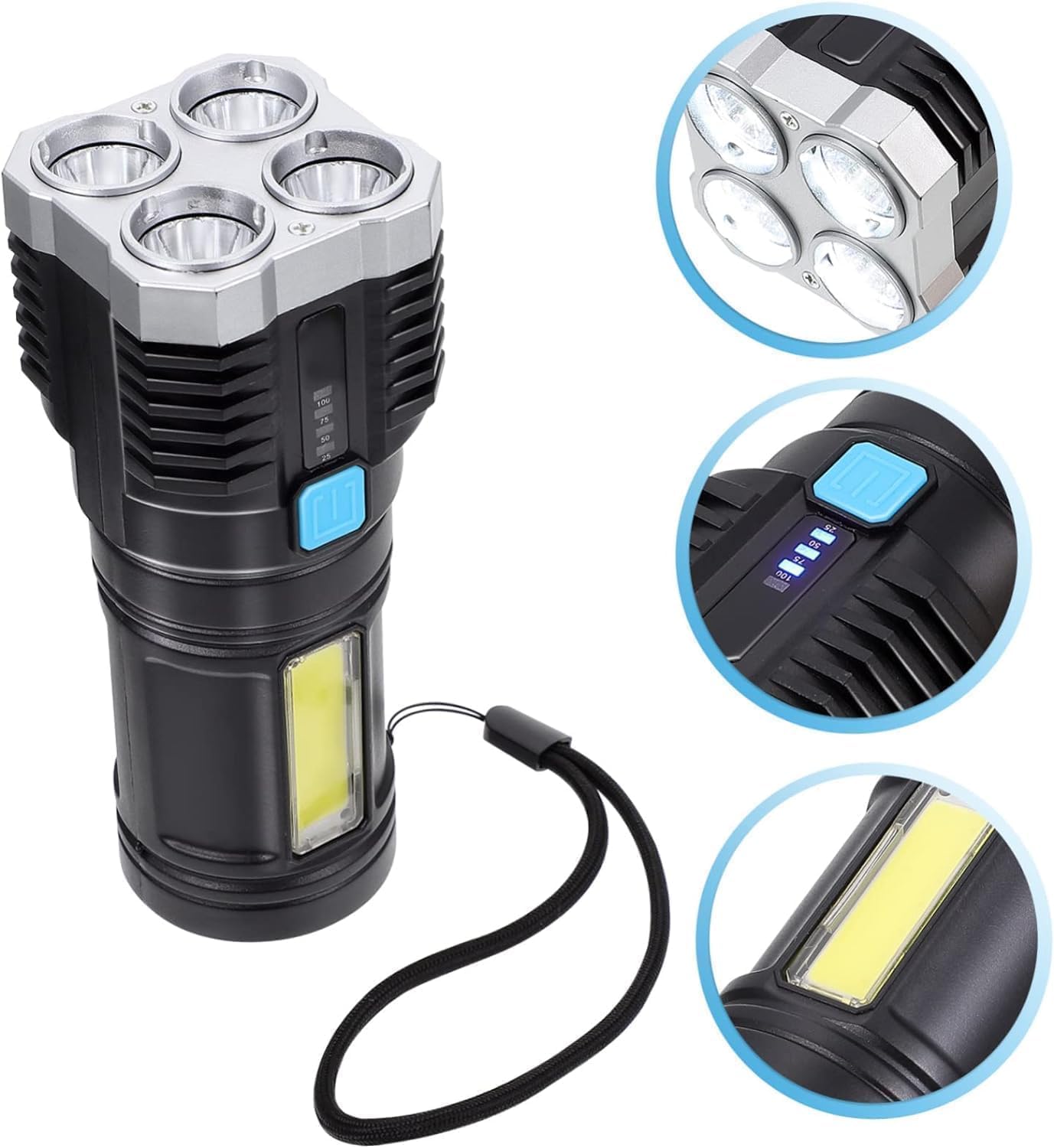 BlazeBeam™ Quad-Core LED Flashlight