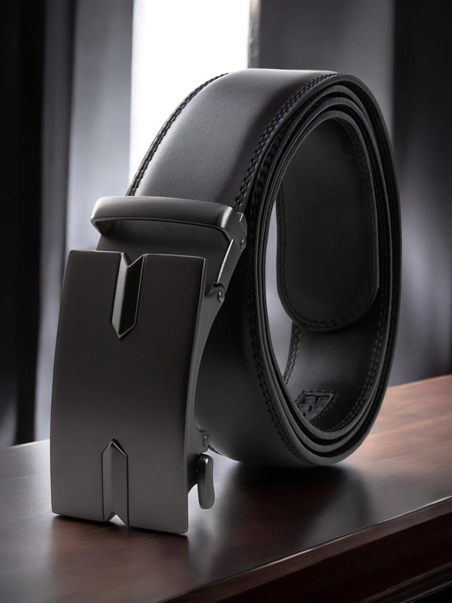 Premium Black Autolock Buckle Belt