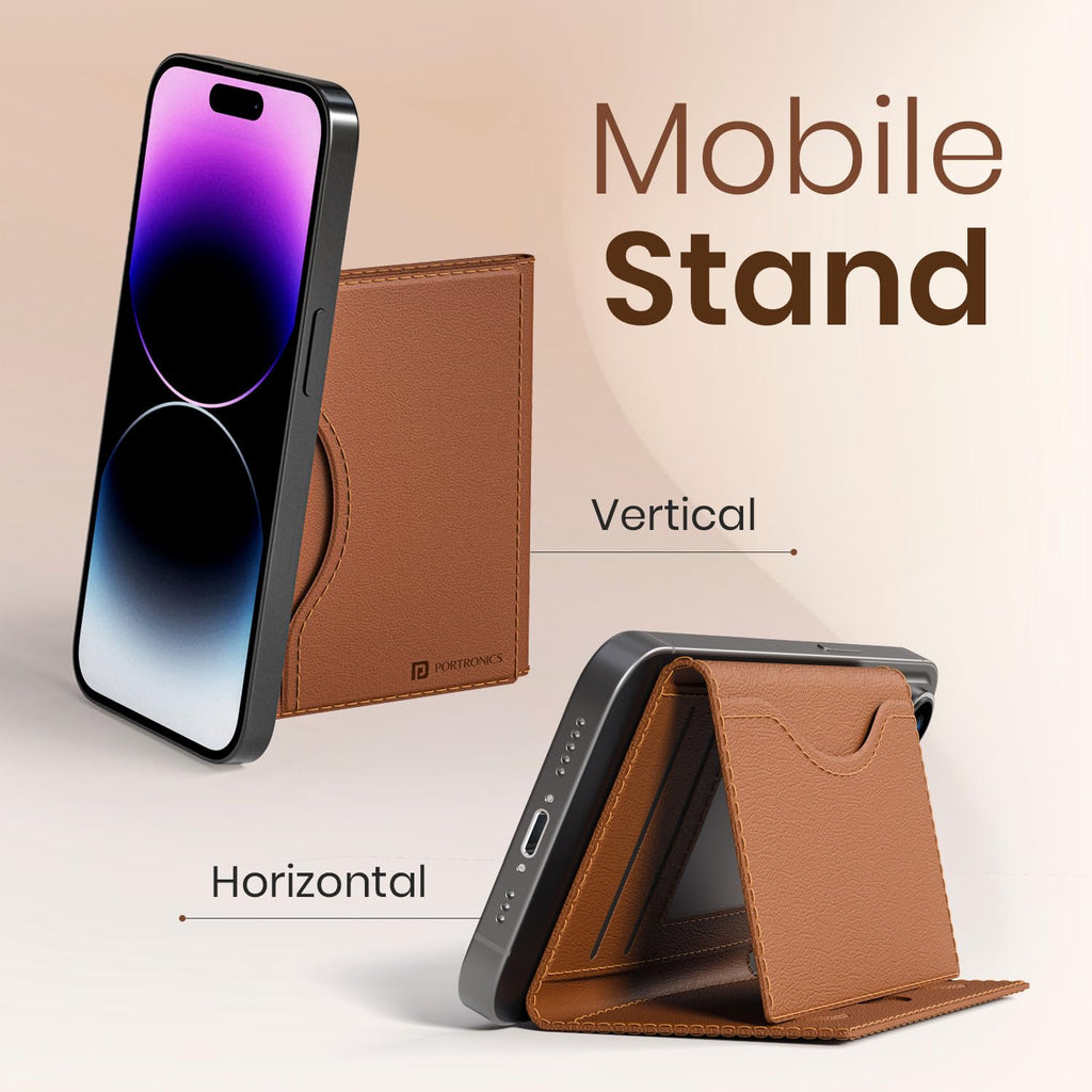 MagFold™ Trifold Magnetic Wallet Stand