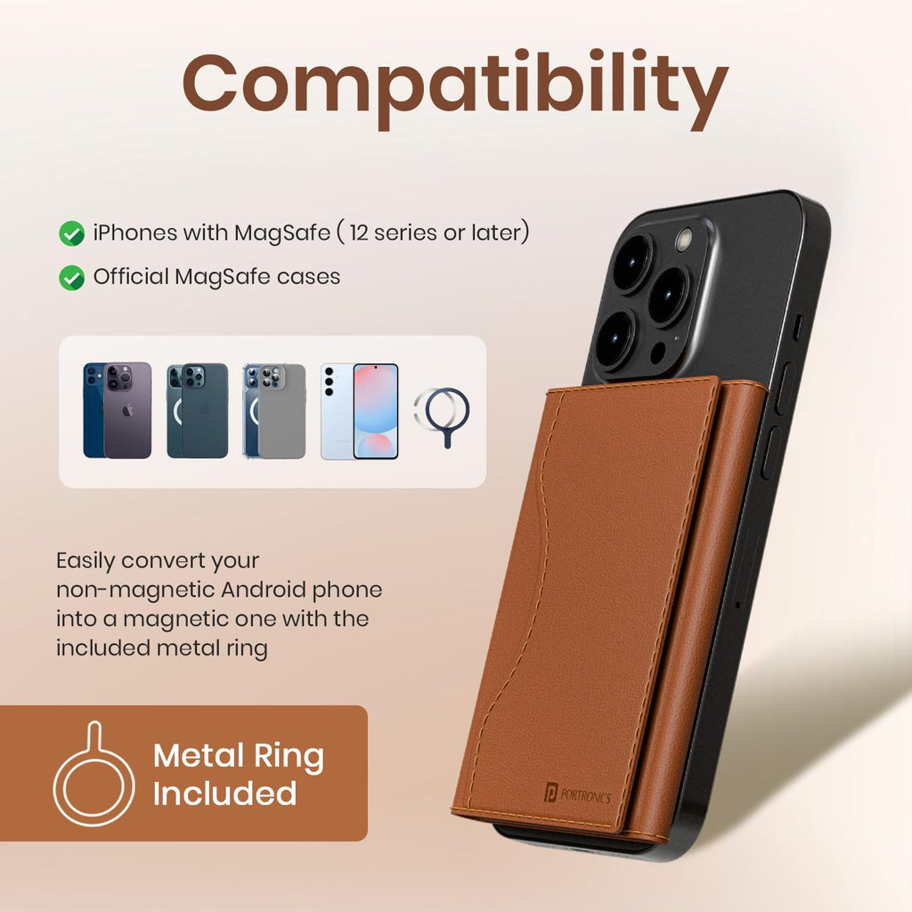 MagFold™ Trifold Magnetic Wallet Stand