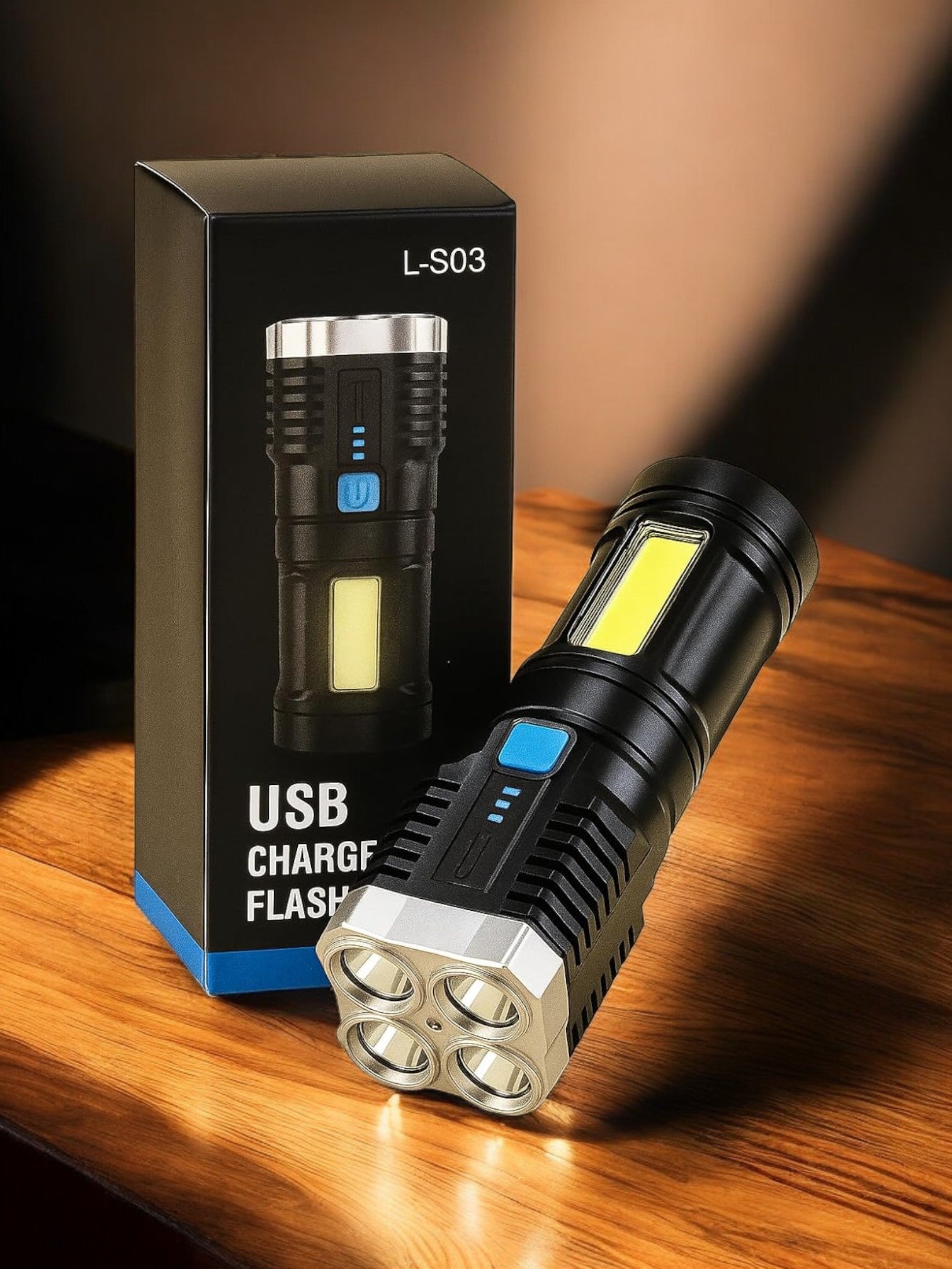 BlazeBeam™ Quad-Core LED Flashlight