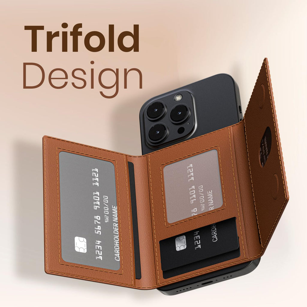 MagFold™ Trifold Magnetic Wallet Stand