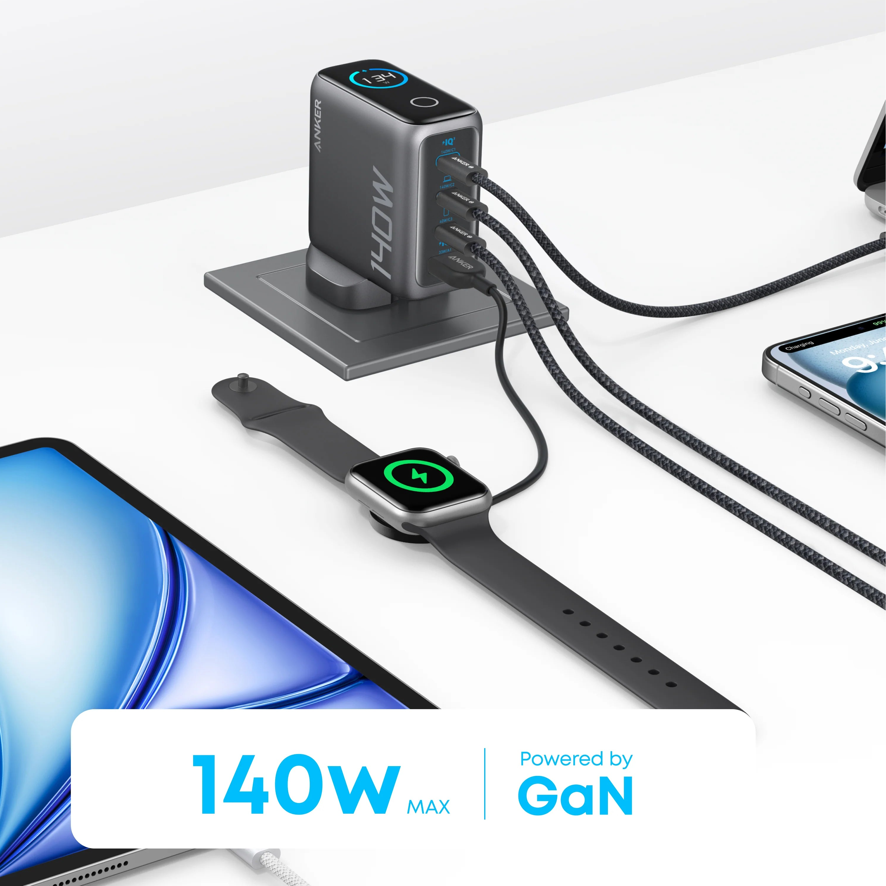 Enker Charger (140W, 4-Port, PD 3.1)