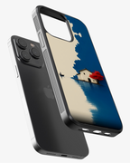 Calm Lake & Red Tree Art phone Cover Glass Case