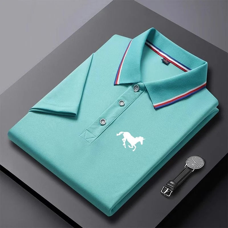 Sky Blue Half Sleeves Polo Tshirt - C736