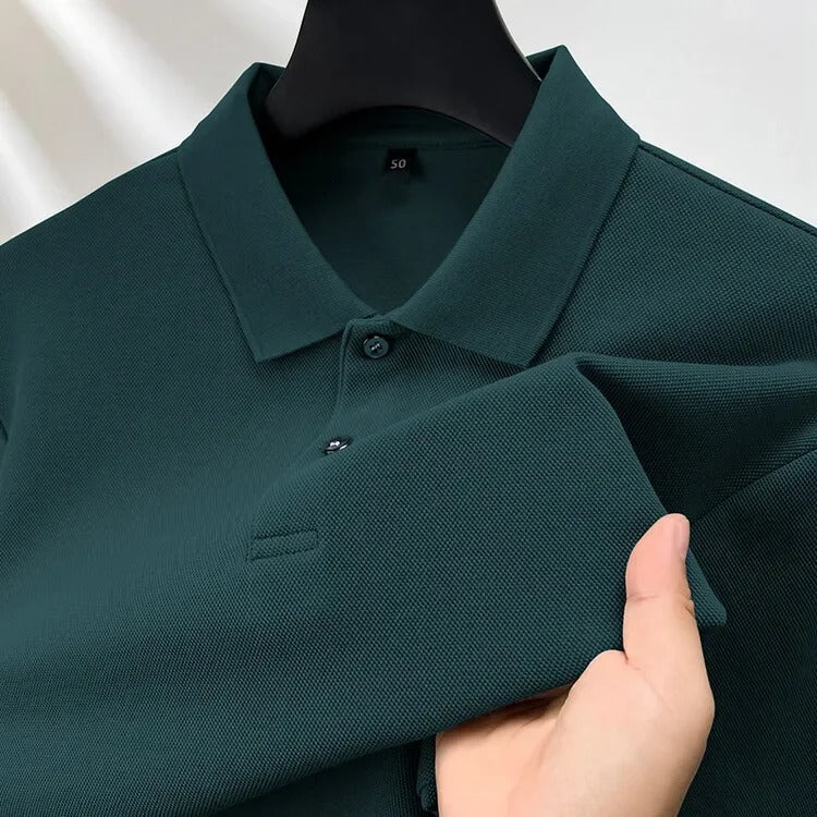 Green Full Sleeves Polo Tshirt - B898