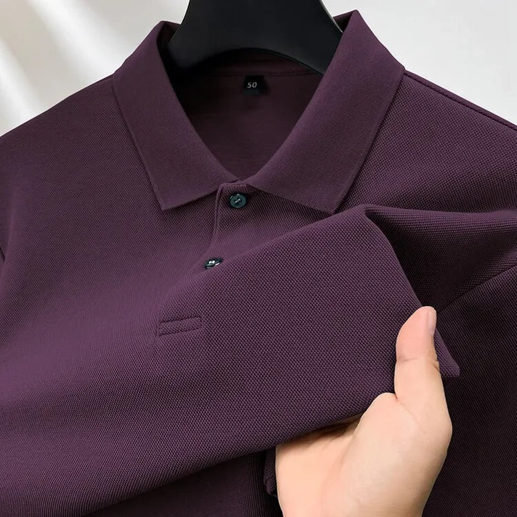 Maroon Full Sleeves Polo Tshirt - B898