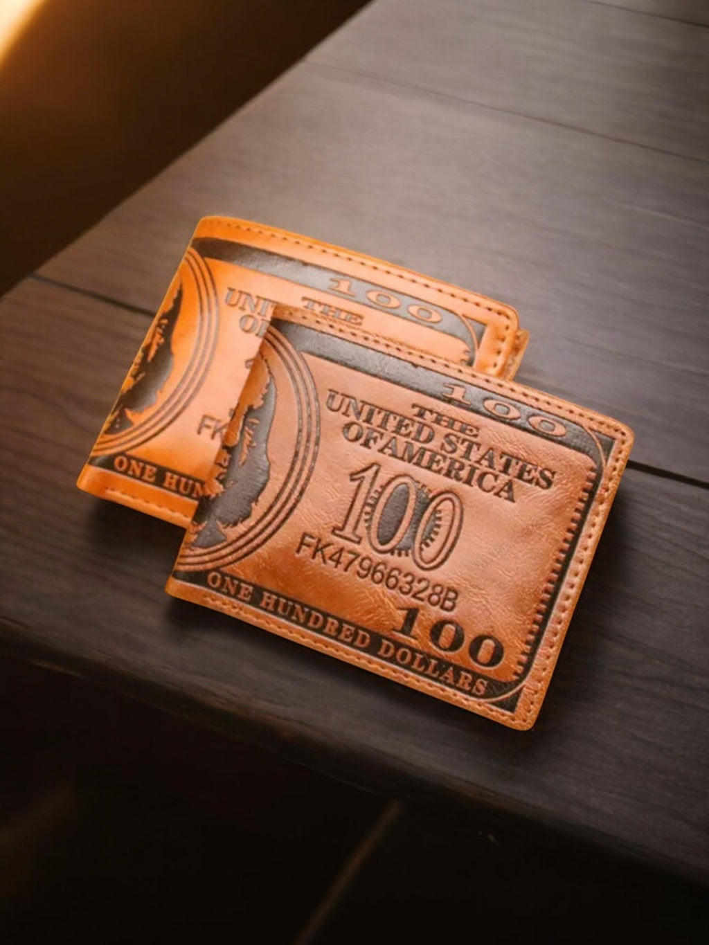 US Note Brown Men's Wallet