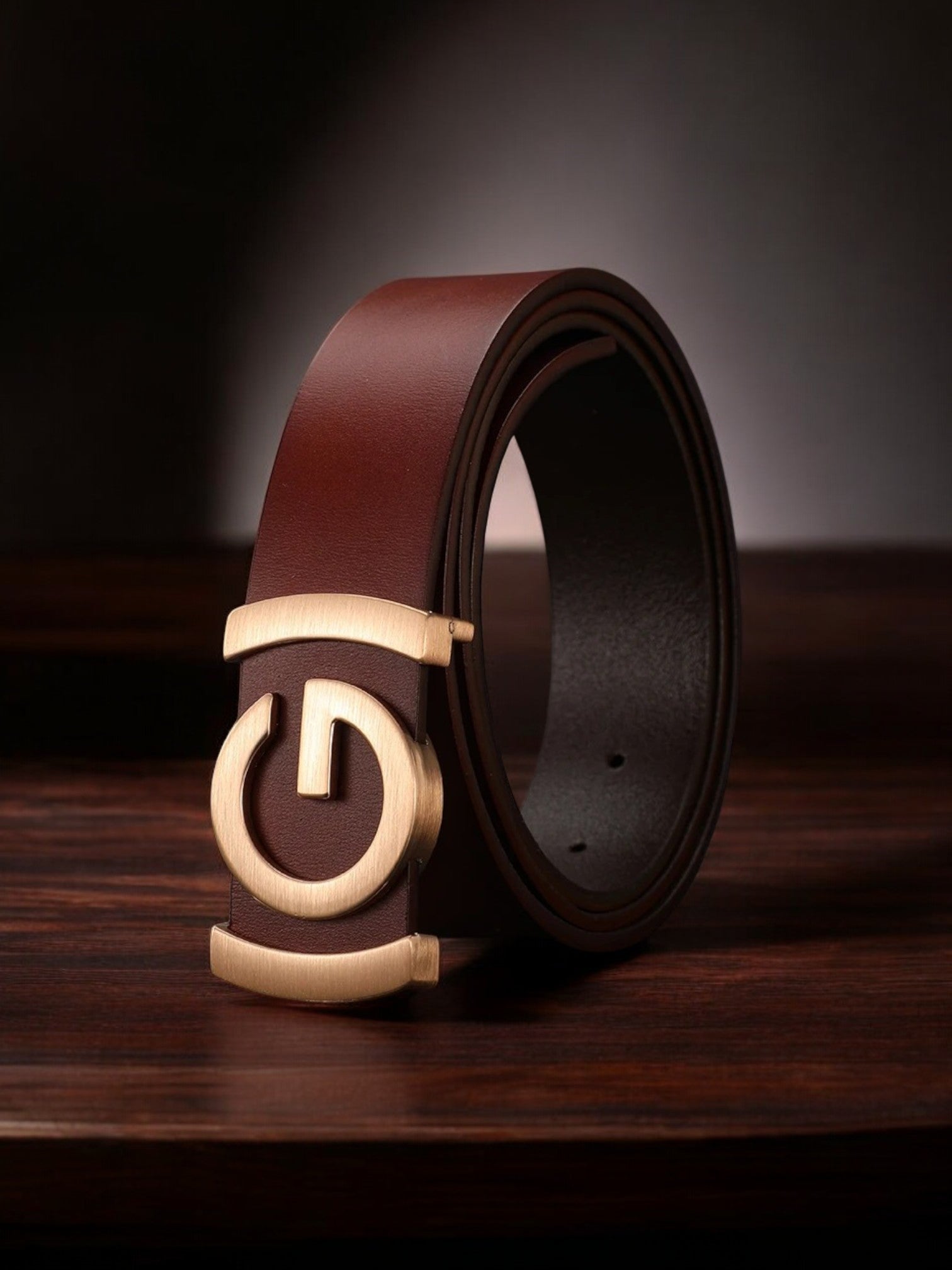 Golden G Brown Matte Men's Belt