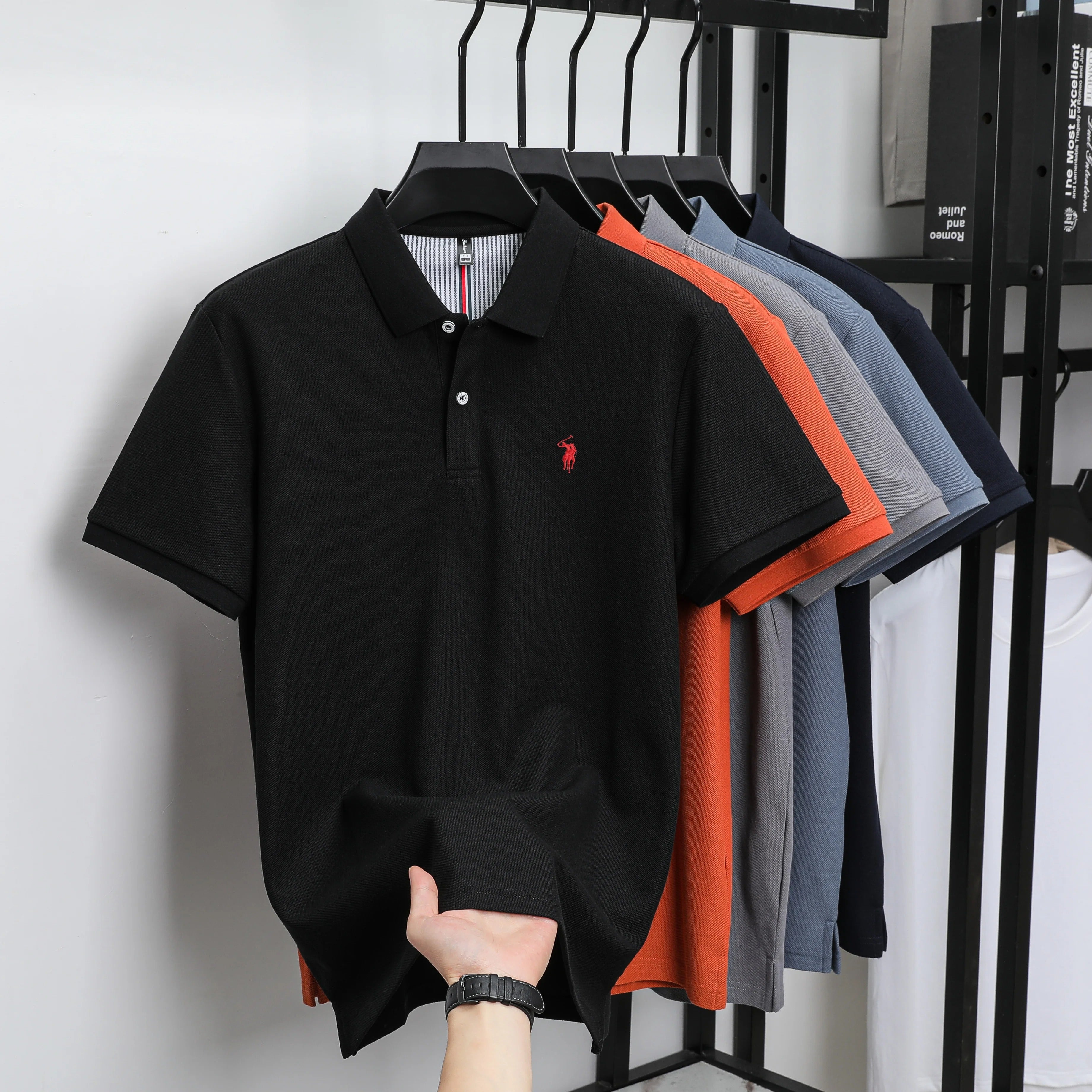 Black Polo Tshirt - A373
