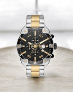 Dies-el Spiked Analog Black Dial Men's Stainless Steel Watch