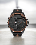Dies-el Quartz Mr Daddy 2.0 Chronograph Black Dial Men's Watch
