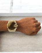 Dies-el Stainless Steel Analog Yellow Dial Men's Watch